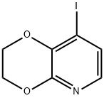 8-ヨード-2,3-ジヒドロ-[1,4]ジオキシノ[2,3-B]ピリジン 化学構造式