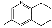 6-Fluoro-3,4-dihydro-2H-pyrano[2,3-b]pyridine Struktur