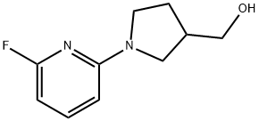 (1-(6-Fluoropyridin-2-yl)pyrrolidin-3-yl)methanol, 1228666-40-7, 结构式
