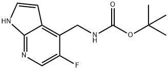 ((5-氟-7H-吡咯并[2,3-B]吡啶-4-基)甲基)氨基甲酸叔丁酯, 1228666-42-9, 结构式