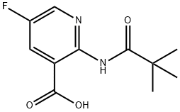 5-Fluoro-2-pivalamidonicotinic acid Struktur