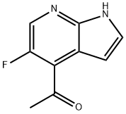 1-(5-FLUORO-1H-PYRROLO[2,3-B]PYRIDIN-4-YL)ETHANONE, 1228666-59-8, 结构式