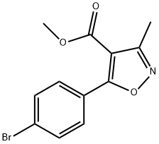 4-Isoxazolecarboxylic acid, 5-(4-broMophenyl)-3-Methyl-, Methyl ester
