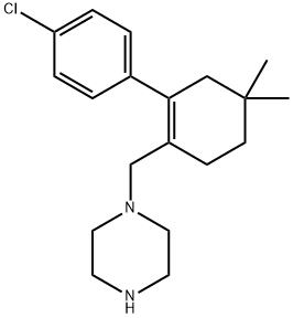 1-((4'-chloro-5,5-dimethyl-3,4,5,6-tetrahydro-[1,1'-biphenyl]-2-yl)methyl)piperazine Structure