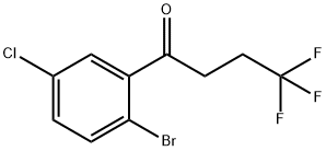 1-(2-溴-5-氯苯基)-4,4,4-三氟-1-丁酮, 1228788-14-4, 结构式