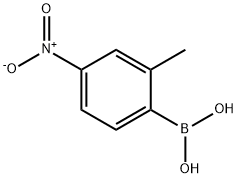 2-甲基-4-硝基苯硼酸,1228829-54-6,结构式