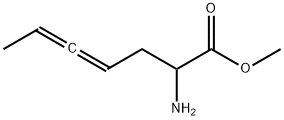 4,5-Heptadienoic  acid,  2-amino-,  methyl  ester Structure