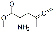 4,5-Hexadienoic  acid,  2-amino-4-methyl-,  methyl  ester Struktur