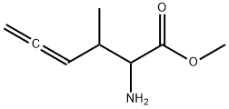 4,5-Hexadienoic  acid,  2-amino-3-methyl-,  methyl  ester 结构式