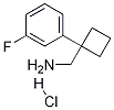 (1-(3-Fluorophenyl)cyclobutyl)MethanaMine hydrochloride Structure