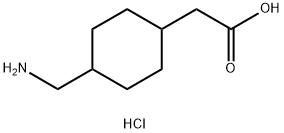 Trans-(4-aMinoMethylcyclohexyl)acetic acid HCl 化学構造式