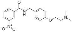 N-((4-(2-(Dimethylamino)ethoxy)phenyl)methyl)-3-nitrobenzamide Structure