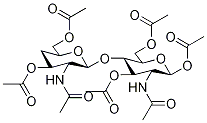4-Deoxy-α-D-chitobiose Peracetate Structure