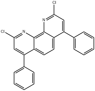 1,10-Phenanthroline, 2,9-dichloro-4,7-diphenyl- Structure