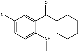 2-甲氨基-5-氯苯基环己甲酮,122908-18-3,结构式