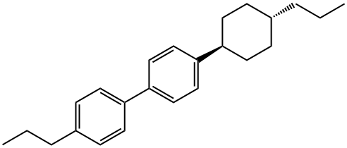 4-プロピル-4'-(TRANS-4-プロピルシクロヘキシル)-1,1'-ビフェニル 化学構造式