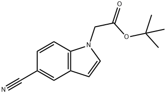 tert-butyl (5-cyano-1H-indol-1-yl)acetate Struktur