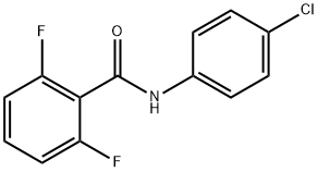 N-(4-氯苯基)-2,6-二氟苯甲酰胺,122987-01-3,结构式