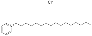 1-セチルピリジニウム·クロリド 化学構造式