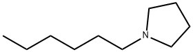 1-hexylpyrrolidine Struktur