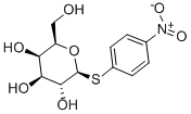4-ニトロフェニル1-チオ-Β-D-ガラクトピラノシド 化学構造式