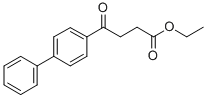 4-(4-ビフェニル)-4-オキソ酪酸エチル 化学構造式