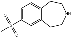 7-Methanesulfonyl-2,3,4,5-tetrahydro-1H-benzo[d]azepine Struktur