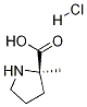 (S)-2-甲基吡咯烷-2-甲酸盐酸盐, 123053-48-5, 结构式