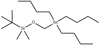 Tert-butyl-dimethyl-(tributylstannylmethoxy)silane, 123061-64-3, 结构式
