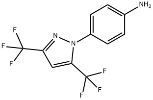 4-(3,5-bis(trifluoromethyl)-1H-pyrazol-1-yl)-phenylamine Structure