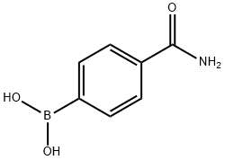4-カルバモイルフェニルボロン酸 化学構造式