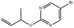5-bromo-2-(1-methyl-2-propenyloxy)pyrimidine Structure