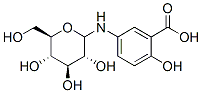 N-glucopyranosyl-5-aminosalicylic acid Structure