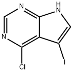 4-Chloro-5-iodo-7H-pyrrol[2,3-d]pyrimidine Struktur