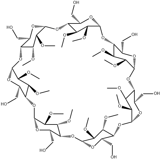 Heptakis(2,3-diMethyl)-β-cyclodextrin Struktur