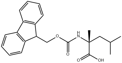 (R)‐N‐FMOC‐Α‐メチルロイシン 化学構造式