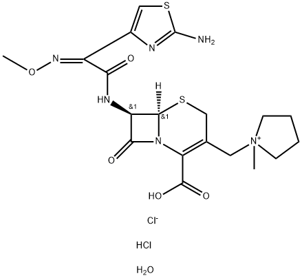头孢吡肟盐酸盐,123171-59-5,结构式