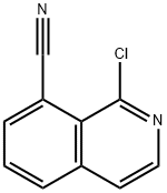 1-CHLOROISOQUINOLINE-8-CARBONITRILE 结构式