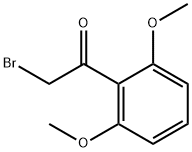 2-ブロモ-1-(2,6-ジメトキシフェニル)エタノン 化学構造式