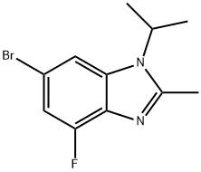 6-Bromo-4-fluoro-1-isopropyl-2-methyl-1H-benzo[d]imidazole Structure