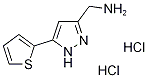 {[5-(2-噻吩)-1H-吡唑-3-基]甲基}胺二盐酸盐, 1231953-54-0, 结构式
