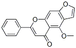 4-Methoxy-7-phenyl-5H-furo[3,2-g][1]benzopyran-5-one Struktur