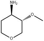trans-4-aMino-3-(Methoxy)tetrahydropyran Structure
