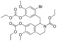 2(1H)-Isoquinolinecarboxylic  acid,  1-[[2-bromo-5-[(ethoxycarbonyl)oxy]-4-methoxyphenyl]methyl]-7-[(ethoxycarbonyl)oxy]-3,4-dihydro-6-methoxy-,  ethyl|