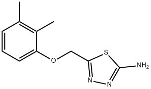 5-[(2,3-dimethylphenoxy)methyl]-1,3,4-thiadiazol-2-amine Struktur