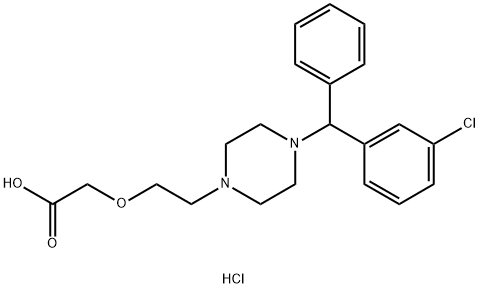 Cetirizine 3-Chloro IMpurity Dihydrochloride 结构式