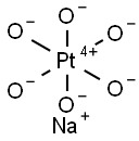 ヘキサヒドロキシ白金(IV)酸ナトリウム 化学構造式