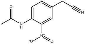 3-硝基-4-乙酰氨基苯乙腈, 123270-23-5, 结构式