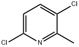3,6-ジクロロ-2-メチルピリジン 化学構造式