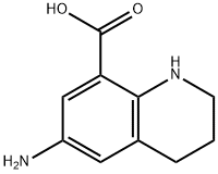 8-Quinolinecarboxylicacid,6-amino-1,2,3,4-tetrahydro-(9CI) Structure